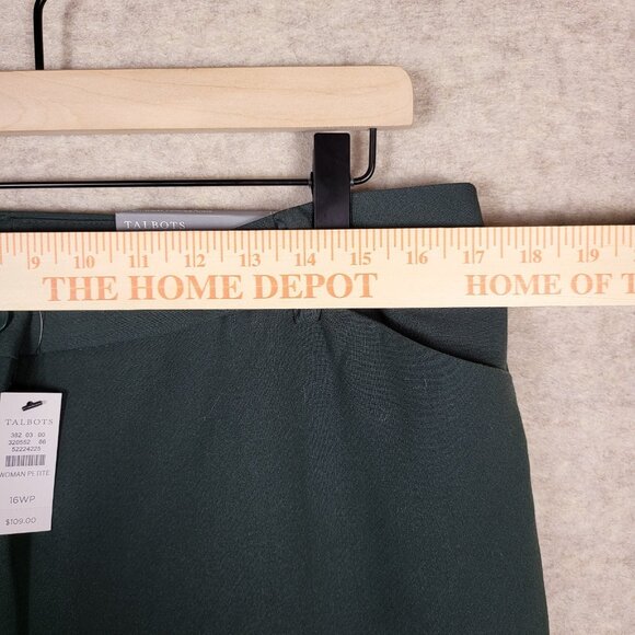Talbots Womens Slacks Plus Size 16W, High Waist, Green, NWT ✨️ - Picture 7 of 15